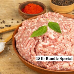 Pork Breakfast Sausage 15 lb Bundle