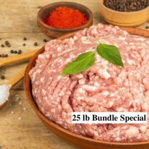 Pork Breakfast Sausage 25 lb Bundle