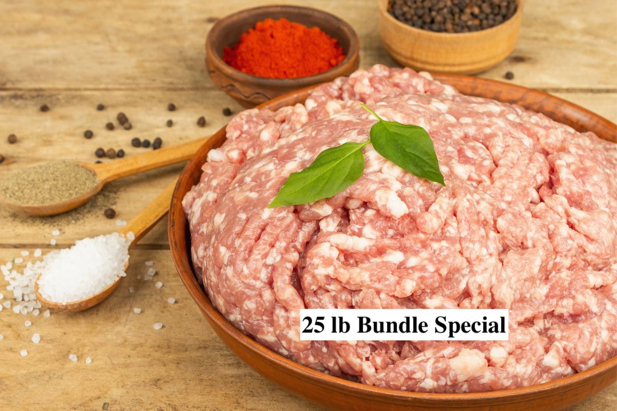 Pork Breakfast Sausage 25 lb Bundle